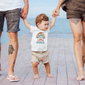 ボホレトロカラーズレインボーリッ疑問に思トル ベビーボディスーツ