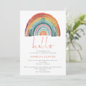 ボホレトロカラーレインボーハローフォト誕生 案内状 (スタンド正面)