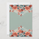 ボホレトロクリスマスベビーシャワー 招待状 (裏面)