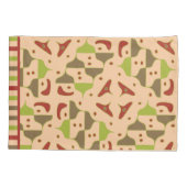 ボホレトログモダンラフィックピロケース 枕カバー (裏面-左)