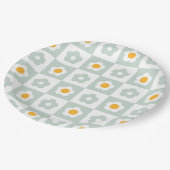 ボホレトログルービーフローラデイジー誕生日パーティー ペーパープレート (アングル)