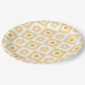 ボホレトログルービーフローラデイジー誕生日パーティー ペーパープレート (アングル)