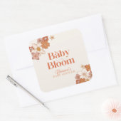 ボホレトログルービーフローラベビーシャワー スクエアシール (封筒)