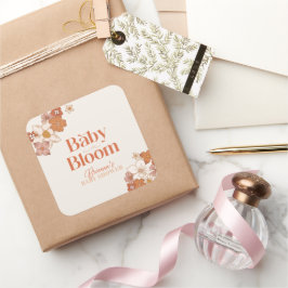 ボホレトログルービーフローラベビーシャワー スクエアシール