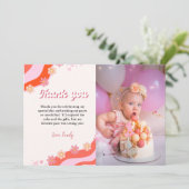 ボホレトログルーヴィーデイジー誕生日サンキューカード 案内状 (スタンド正面)