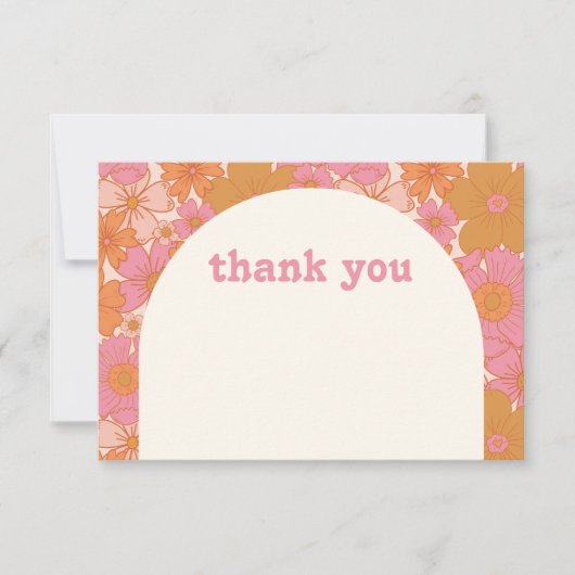 ボホレトログルーヴィーフローラ サンキューカード (正面)