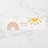 ボホレトロサンシャインベビーシャワー ペットボトルラベル (シングルラベル)