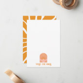 ボホレトロサンライズフラットノートカード ノートカード (正面/裏面インサイチュ)