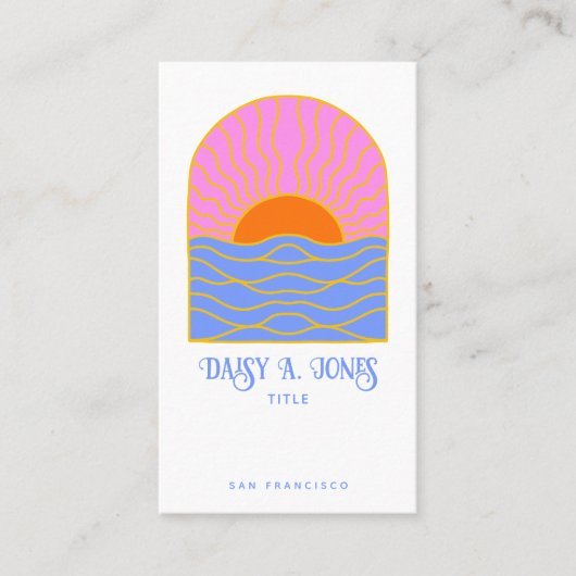 ボホレトロサンライズ 名刺 (正面)