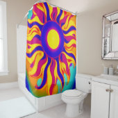 ボホレトロシャワーカーテン日が差すことヒッピーヴィンテージ シャワーカーテン (インサイチュ)