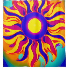 ボホレトロシャワーカーテン日が差すことヒッピーヴィンテージ シャワーカーテン