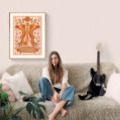 ボホレトロジェミニ〔占星術の〕十二宮図 ポスター