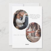 ボホレトロスターズミニマルBWフォトクリスマス シーズンカード (裏面)