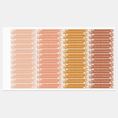 ボホレトロデイジーテーマシンプル防水キッズ名 ラベル (シート)