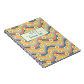 ボホレトロデイジーパーソナライズされた花名付き ノートブック (右側)