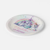 ボホレトロデイジー1st誕生日紙プレート ペーパープレート (アングル)