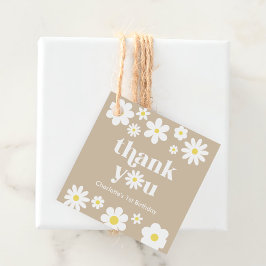 ボホレトロデイジー1st誕生日 フェイバータグ