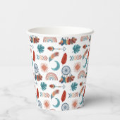 ボホレトロドリームキャッチャー赤ちゃんシャワー紙カップ 紙コップ (裏面)