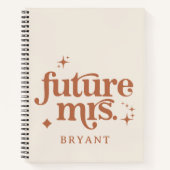 ボホレトロパーソナライズされたフューチャー夫人 ノートブック (正面)