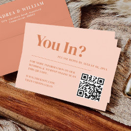 ボホレトロピーチ結婚オレンジズウェビスト エンクロージャーカード