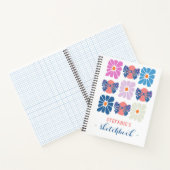 ボホレトロフローラシンプル復活祭の名前 ノートブック (内部)