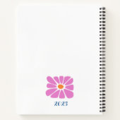 ボホレトロフローラシンプル復活祭の名前 ノートブック (裏面)