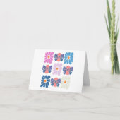 ボホレトロフローラシンプル復活祭 サンキューカード (正面)