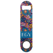 ボホレトロフローラフラワー70sモノグラム スピード栓抜き (正面)