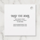 ボホレトロフローラルパターン製品ラベル フェイバータグ (裏面)