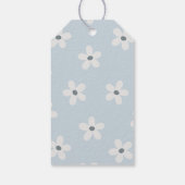 ボホレトロブルーデイジー誕生日の恩恵 ギフトタグ (裏面)