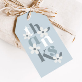 ボホレトロブルーデイジー誕生日の恩恵 ギフトタグ