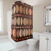 ボホレトロボウル型暗土トーン シャワーカーテン (インサイチュ)