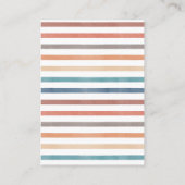 ボホレトロレインボーベビーシャワーベビー本 エンクロージャーカード (裏面)