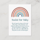 ボホレトロレインボーベビーシャワーベビー本 エンクロージャーカード (正面)