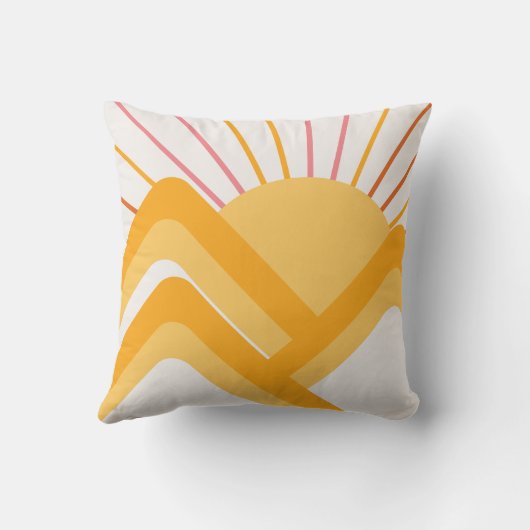 ボホレトロ抽象芸術風景 クッション (裏面)