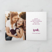 ボホレトロ文字 |愛するママはっきりしたフローラ シーズンカード (内部)