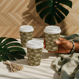 ボホレトロ熱帯パームツリーパターン卒業 紙コップ