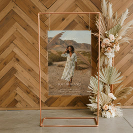 ボホレトロ熱帯性パームツリー卒業写真 アクリルサイン