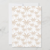 ボホレトロ熱帯性パームツリー卒業写真 案内状 (裏面)