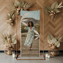 ボホレトロ熱帯性パームツリー卒業写真 横断幕