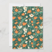 ボホレトロ結婚フローラ 招待状 (裏面)