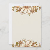 ボホレトロ花 |ブライダルシャワー 招待状 (裏面)