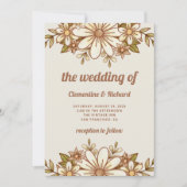 ボホレトロ花 | 結婚s 招待状 (正面)