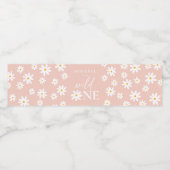 ボホレトロ赤面ピンクデイジーワイルドワン1歳 ペットボトルラベル (シングルラベル)