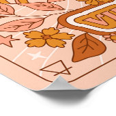 ボホレトロ《星座》乙女座〔占星術の〕十二宮図 ポスター (角)