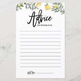 ボホレモンアドバイスザブライドブライダルシャワーカード