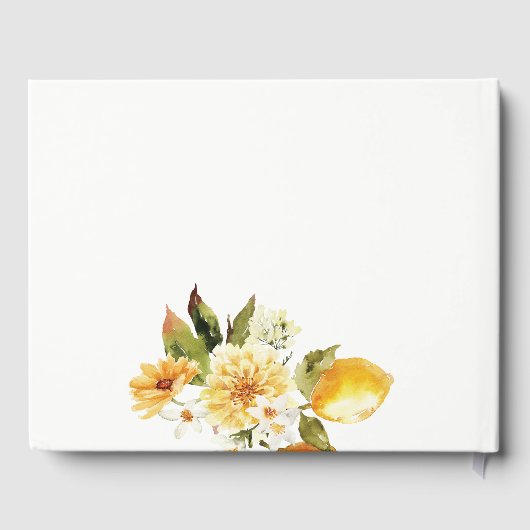 ボホレモンイエローウォーターフローラ結婚ズ ゲストブック (裏面)