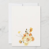 ボホレモンイエローウォーターフローラ結婚ズ サンキューカード (裏面)