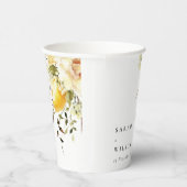ボホレモンイエローウォーターフローラ結婚ズ 紙コップ (右)