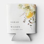 ボホレモンイエローウォーターフローラ結婚ズ 缶クーラー (裏面)